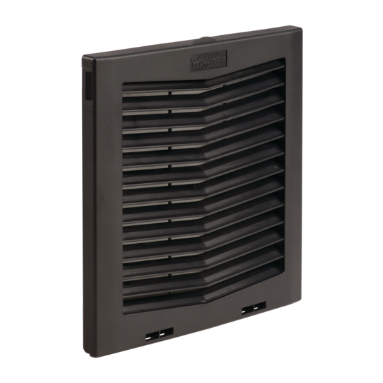 Hoffman HG1000403 | HG Filter Fan Exhaust Grilles, fits HF10 fans, 10-inch, IP54, Black