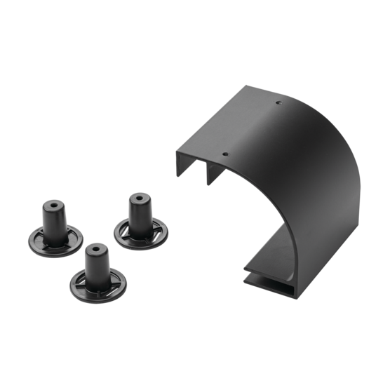 Hoffman LRD18G | Radius Drop Kit, fits 18.00, Gray, Aluminum