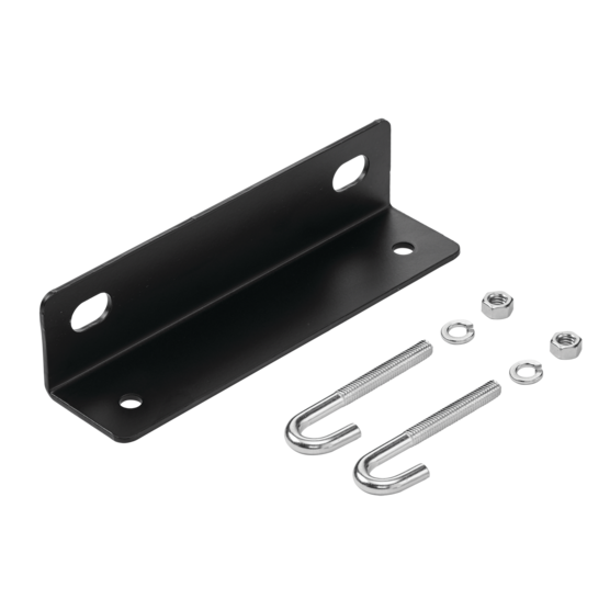 Hoffman LWASK24BLK | Wall Angle Support, fits 24.00, Black, Steel