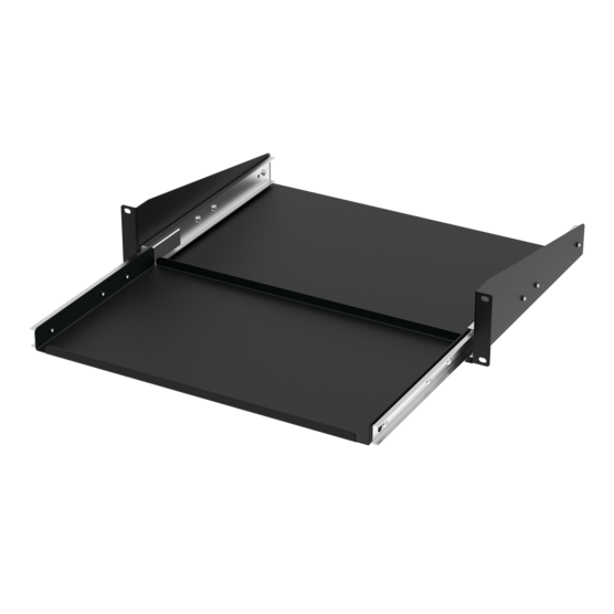 Hoffman P19KBSM | Pull-Out Shelf for Mini Keyboard, 2U, Black, Steel