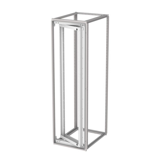 Hoffman P2RSFH228 | ProLine G2 Heavy-Duty Swing-Out Rack Frame, 2200x800, Lt Gray, Steel