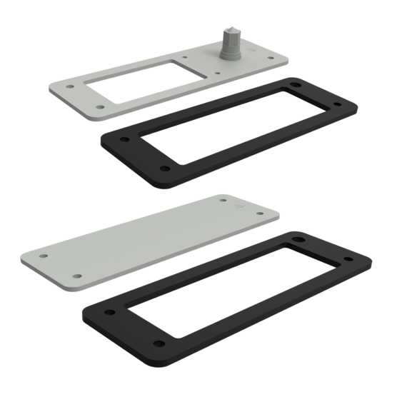Hoffman PAD2416 | Closure Plate Adapters for Cutouts, 24 Pin to 16 Pin, Lt Gray, Steel