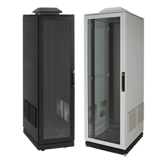 Hoffman PDCP2078BFP | ProLine V/D and Server Cabinets, Type 1, 2000x700x800mm, Black, Steel