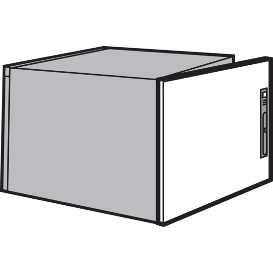 Hoffman PDS7A8R | Doors for Rear of ProLine Sloped Tops, fits 882x800mm, Painted