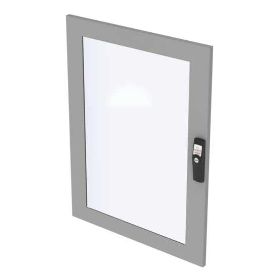 Hoffman PDWG86 | Door with Glass Window for Upper and Lower Front, fits 600mm PC/SY, Aluminum