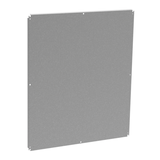 Hoffman PP119G | ProLine Gold Series Console, Full Back Panel, fits 1200x900, Conductive