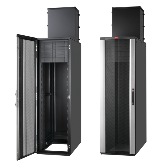 Hoffman PSTD20610BM | ProLine FloTek TD (Top Ducted) Server Cabinet, 78.37x23.94x39.43, Black, Steel