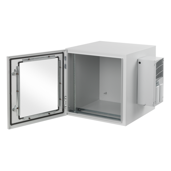 Hoffman PTRW482424G2A | ProTek Single-Door, Type 4, 12, 48.54x23.62x24.02, Lt Gray, Steel, Window, AC