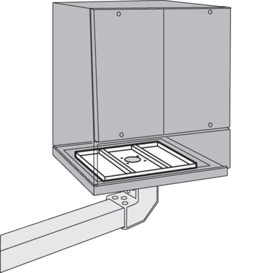 Hoffman PTS66 | Support Bracket for ProLine Sloped-Front HMI Enclosure, fits 600 wide, Aluminum