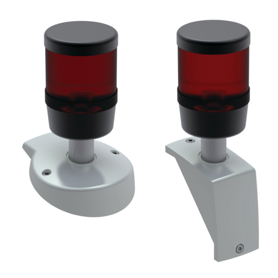 Hoffman S2MLSAR | Syspend 281-Max Signal Light Adapter Round, 4.65x4.65x2.05, Gray, Plastic