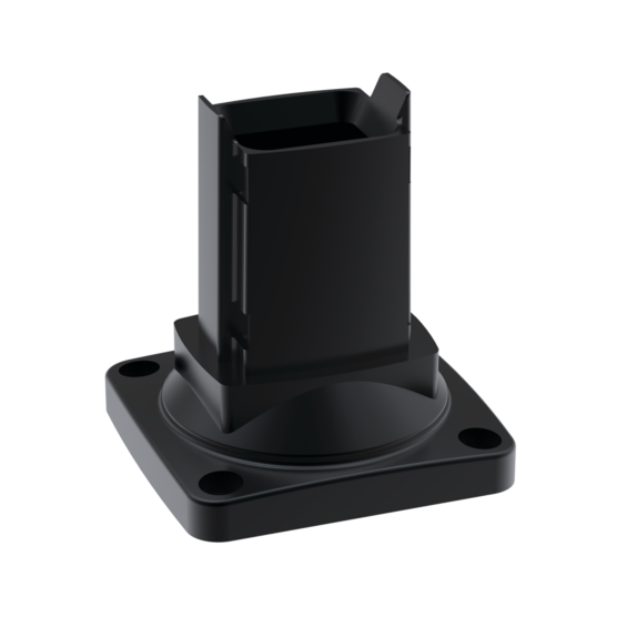 Hoffman S2MWF | Syspend 281-Max Wall Flange, 5.12x5.12x5.59, Black, Aluminum