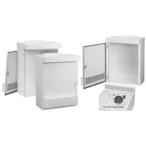 Hoffman WF10LP | WeatherFlo with Fan Type 3R, 35.00x24.00x12.00, White, Steel