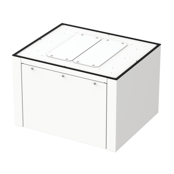 Hoffman WFHD3B3630 | Bases, 24.00x36.00x30.00, White, Aluminum