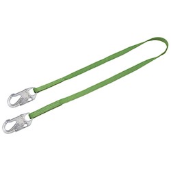 Honeywell Safety Products 213TWLS-Z7/6FTGN | ANSI Z359-2007 Compliant 6’ Green web lanyard with 2 locking snap hooks
