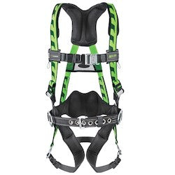 Honeywell Safety Products ACA-QC-BDP/UGN | AirCore Construction Harness, QC Buckles, Aluminum D-Ring, Universal Size
