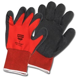 Honeywell Safety Products NF11/8M | NorthFlex Red Gloves, Nylon PVC Coated, Medium, Red/Black