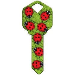 Howard Keys KW-HK51 | Decorative Key Blank, Kwikset, Ladybugs Design