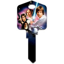 Howard Keys KW-SW11 | Decorative Key Blank, Kwikset, Painted, Star Wars A New Hope Design, Individually Carded