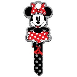 Howard Keys SC1-D104 | Decorative Key Blank, Schlage, Disney Minnie Mouse Shape, Individually Carded