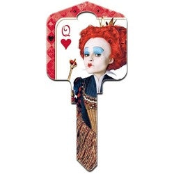 Howard Keys SC1-D59 | Decorative Key Blank, Schlage, Large Headed, Painted, Disney the Red Queen Design, Individually Carded