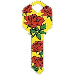 Howard Keys WR5-HK18 | Decorative Key Blank, Weiser, Roses Design