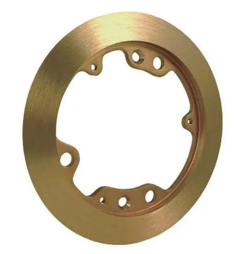 Hubbell Premise Wiring 6235 | Carpet Flange, Brass, Round, 6.25 in Diameter