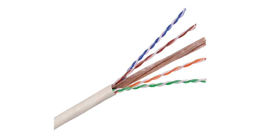 Hubbell Premise Wiring C6ESRW | Cat 6E Cable, Riser, Solid Bare Copper, 4 Pair, 23 AWG, U/UTP - Unshielded Twisted Pair, White