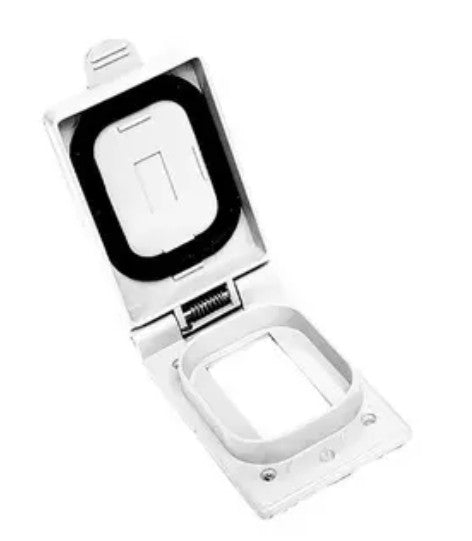 Hubbell Premise Wiring CWP26CRW | Wall Plate, Thermoplastic, 1-Gang, White