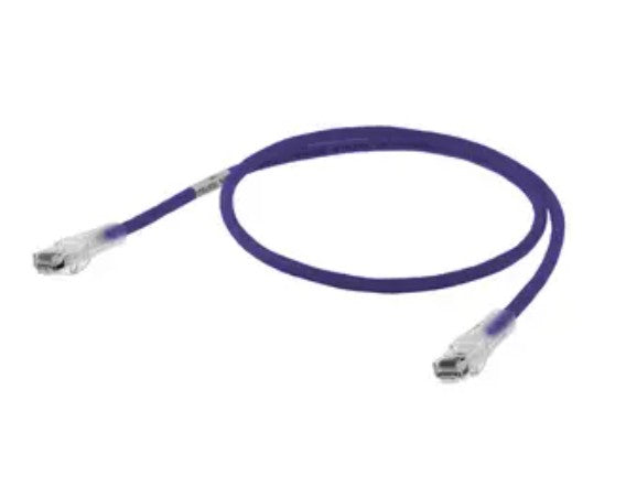 Hubbell Premise Wiring HC6P01 | Patch Cord, Stranded, UTP - Unshielded Twisted Pair, Purple, 1 ft.
