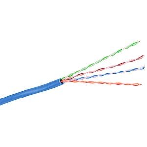 Hubbell Premise Wiring HC6RPEB | Category 6 UTP Cable, 4 Pair, 23AWG, Plenum, U/UTP - Unshielded Twisted Pair, Blue