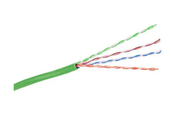 Hubbell Premise Wiring HC6RPEGN | Category 6 UTP Cable, 4 Pair, 23AWG, Plenum, U/UTP - Unshielded Twisted Pair, Green