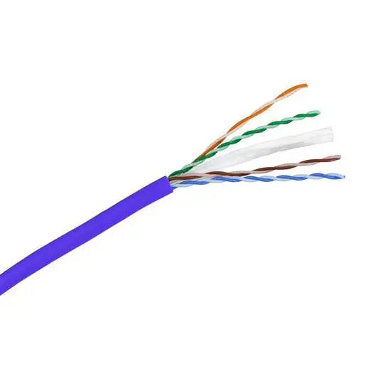 Hubbell Premise Wiring HC6RPP | Cat6 UTP Cable, 23 AWG, Solid, Plenum, 4 Pair, UTP, 1000 ft., Purple
