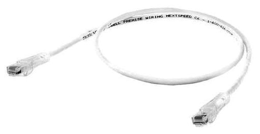 Hubbell Premise Wiring HC6W03 | Patch Cord, 24 AWG, Copper, 4 Pair, U/UTP - Unshielded Twisted Pair, White