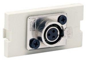 Hubbell Premise Wiring IMXLRM1OW | AV IStation Module, Snap-On; Snap-Fit, Beryllium Copper, 1000; 1414VDC, 100 , TIEIA-568, White