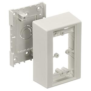 Hubbell Premise Wiring PDB12S | Non-Metallic Raceway Box, 1-Gang, Office White