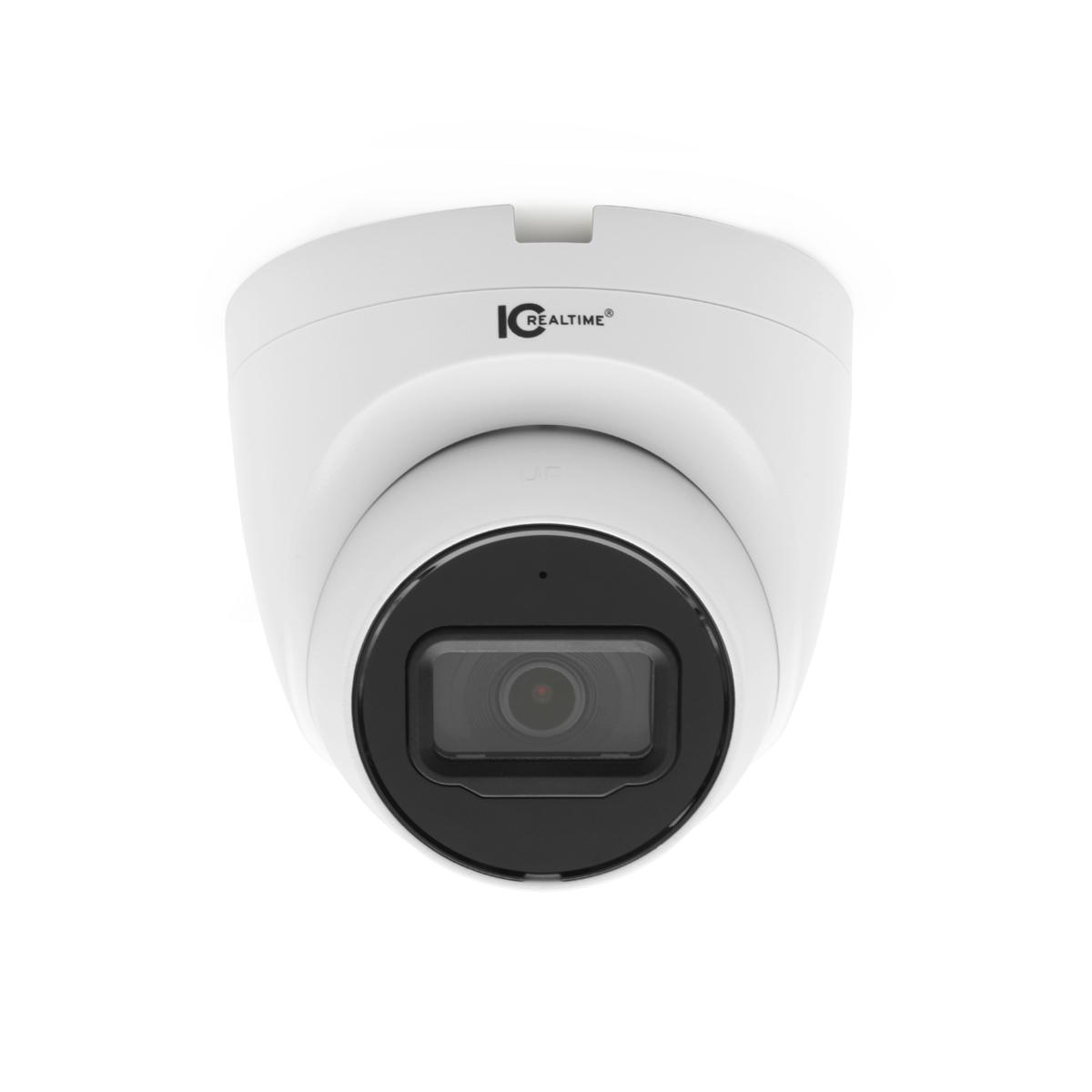 IC Realtime IPEG-E80F-IRW2 | 8MP IP Indoor/Outdoor Small-Size Eyeball Dome Camera