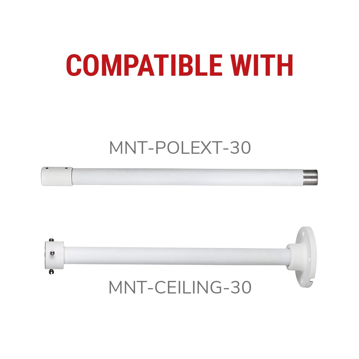 IC Realtime MNT-POLEXT-30 | Extension Pole for MNT-CEILING-30