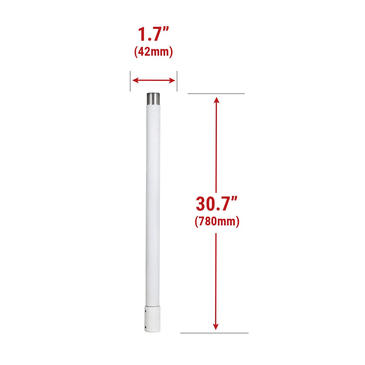IC Realtime MNT-POLEXT-30 | Extension Pole for MNT-CEILING-30
