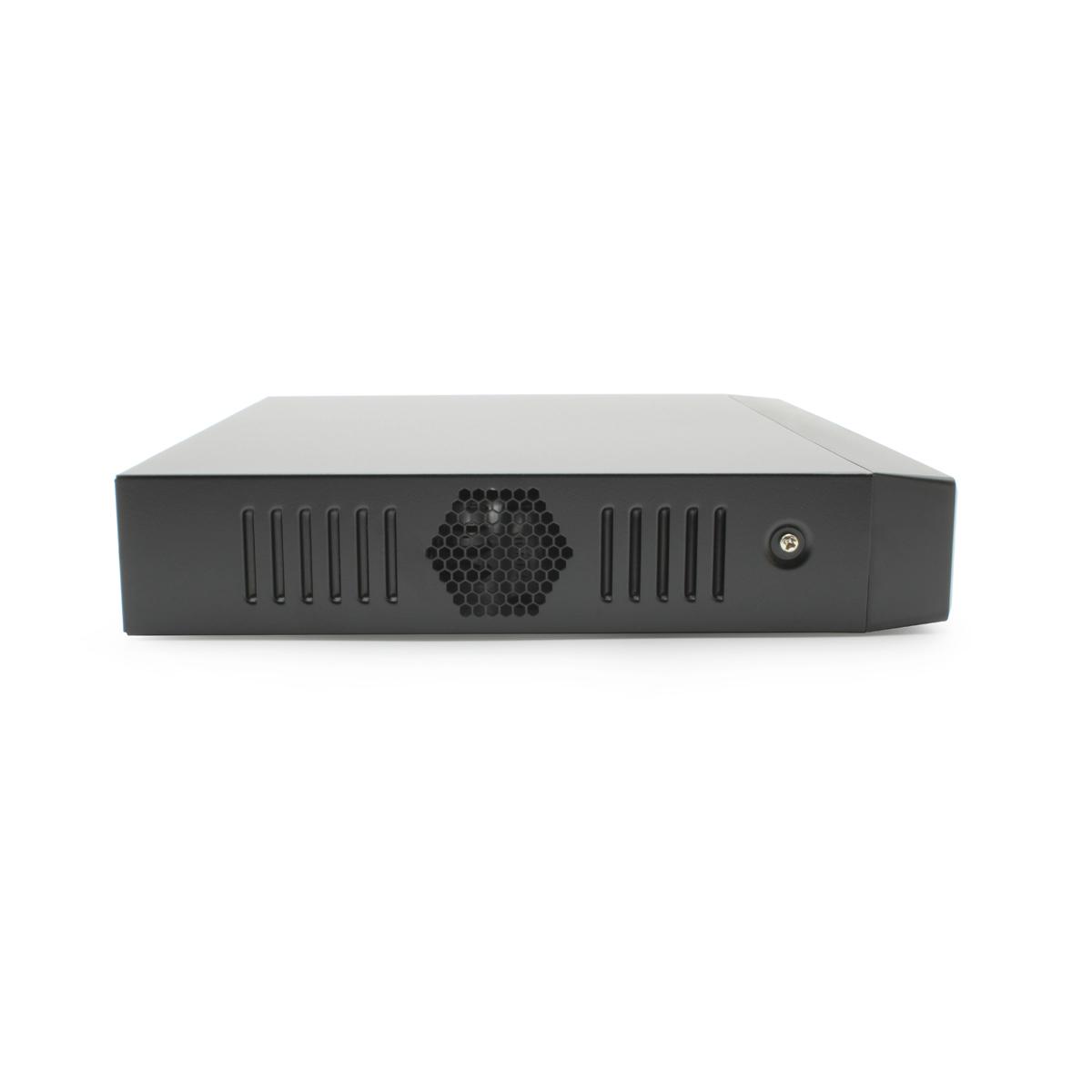 IC Realtime NVR-MX08POE-1U-4KM1-8TB | 8-Channel NVR with Integrated 8-Port PoE Switch