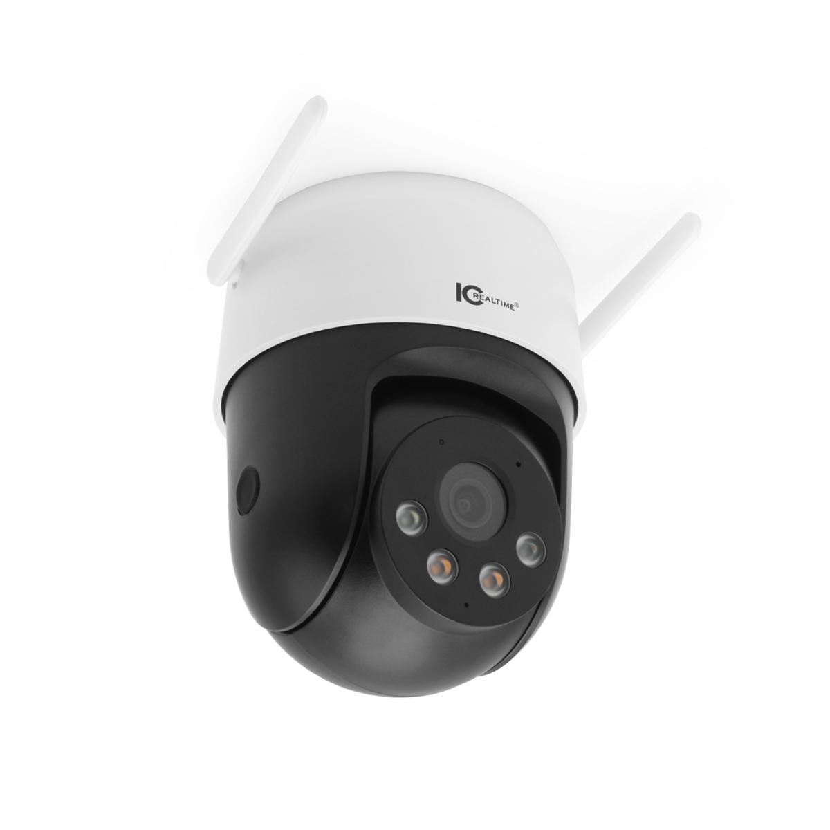 IC Realtime ORB-OUTDOOR-2 | 5MP Outdoor Pan-Tilt Dual-Band Wi-Fi Security Camera with 98 ft IR and LED Illumination.