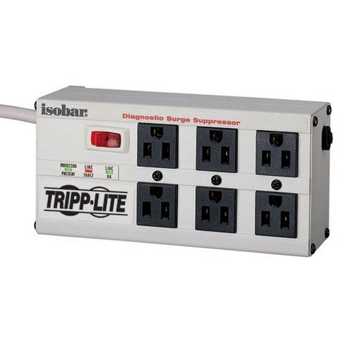 Tripp-Lite ISOBAR6ULTRA 6-Outlet Isobar Surge Protector with 6-ft Cord and All-Metal Housing