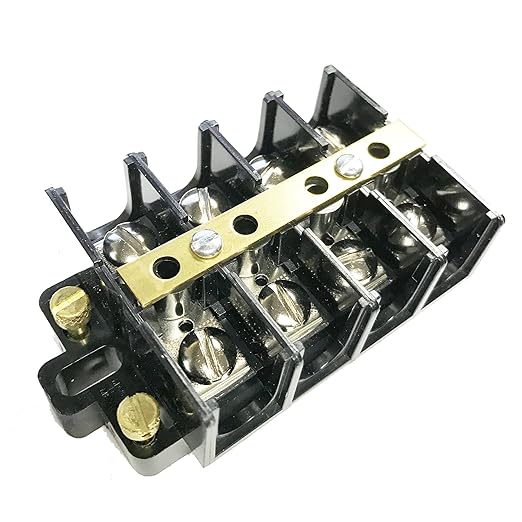 Ideal Industries Usa 89-505 | Ideal Terminal Strips, Slotted Nickle Plated Steel, 4 Poles, 22 to 6 AWG