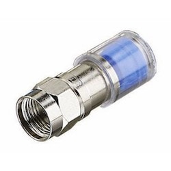 Ideal Industries 89-045 | Coax Connector, Commercial, Omniconn Rg-6 Quad Cmpr, F Conn, Model 6Qfoc, Each For Kits