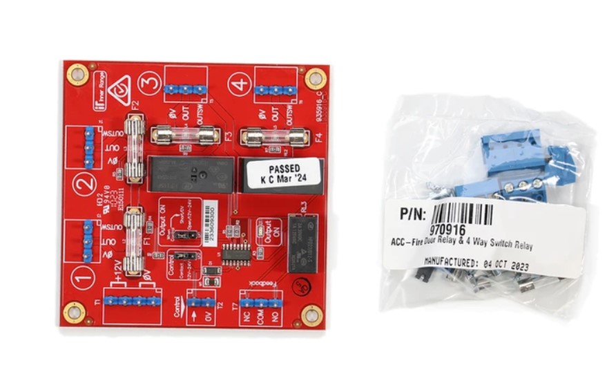Inner Range 995916 | Fire Door Release Relay & 4Way Switch Power Hub Fire Relay