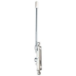 International Door Closers FB-1202 AL | Door Flushbolt 1/8" Offset Baked Satin Aluminum Painted, with Guide