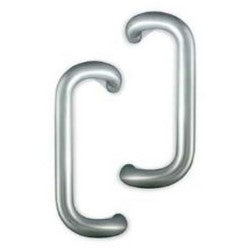 International Door Closers PH-4000-2-10-DU-T5 | Door Handleset Back to Back Mount Pull 10" CTC 1" Diameter, 3-1/4" Offset, 2-1/4" Door Clearance, Storefront Bronze