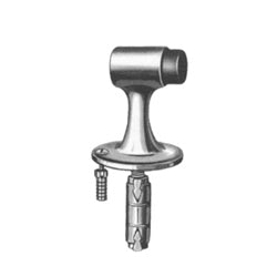 Ives, H. B. FS444 US26D | Door Floor Stop, 3" Height, 2-1/2" Diameter Base, Brass, Satin Chrome Plated