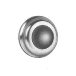 Ives, H. B. WS404 US26D | Door Wall Bumper, Concave, 1" Diameter x 17/32" Projection, Brass, Satin Chrome Plated