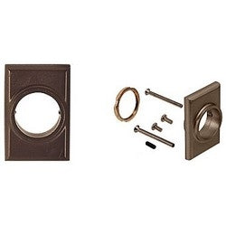 Jackson Industries Pty Ltd 30-821J-313 | Exit Device Mortise Cylinder Mounting Pad, 1-5/8" Width x 2-1/2" Height, Dark Bronze, without Cylinder