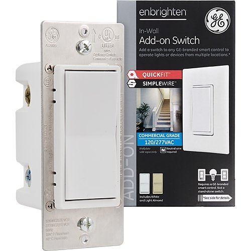 Jasco Products Company 46199 | Rocker Switch, 120/277 VAC, White